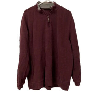 Tasso Elba Sweater Men's XL 1/4 Zip Pullover Knit Sweater